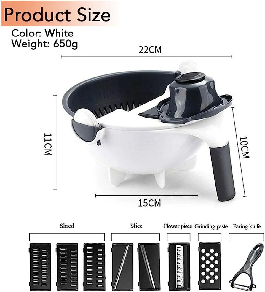 Rallador Escurridor Corta verduras 9en1